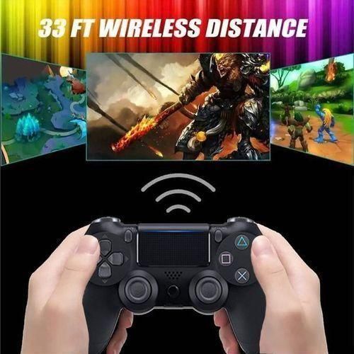 Wireless Controller for PS4, Controller for Sony PlayStation 4, Double Shock Motion Sensor, Sensitive Touch Pad, Built-in Speaker & Stereo Headphone Jack, Compatible with PlayStation 4/Pro/Slim