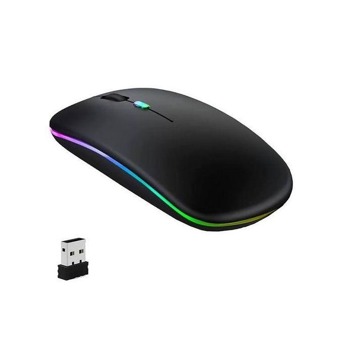 Rechargeable Wireless Mouse Bluetooth Mouse Backlight USB Compatible RGB Rechargeable Mice Silent Backlit Ergonomic Mouse for Laptop PC
