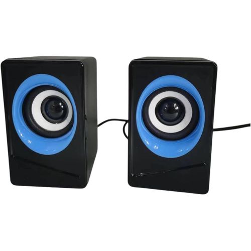 USB Multimedia Speaker | Crystal Clear Sound | Compact Zen Design | Plug & Play | Switchable Base Light | Compatible with PC, Laptop, TV & Projector