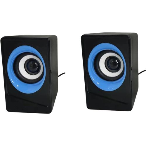 USB Multimedia Speaker | Crystal Clear Sound | Compact Zen Design | Plug & Play | Switchable Base Light | Compatible with PC, Laptop, TV & Projector