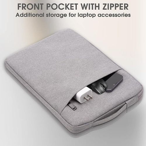 Laptop Sleeve Bag 15 Inch, Waterproof Polyester Laptop Carry Case with Pocket, 15 Inch  For Macbook, HP, Acer, Lenovo, Dell
