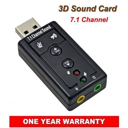 USB Sound Card Adapter 7.1 Channel 3D External Audio Card For Laptop PC Computer & Mac OS USB 2.0 to Jack 3.5mm Headphone Audio Adapter Microphone