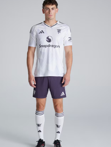 Manchester United 2025/26 White Kit Jersey – Men’s Football Shirt | Limited Offer End Season Sale