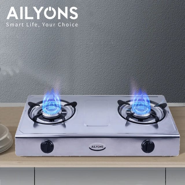 Ailyons GS017 Two Burner Gas Stove – strong, reliable & built for everyday cooking!
☑️ 2 burners for fast and convenient cooking
☑️ Durable steel body – long-lasting performance
☑️ High-quality build