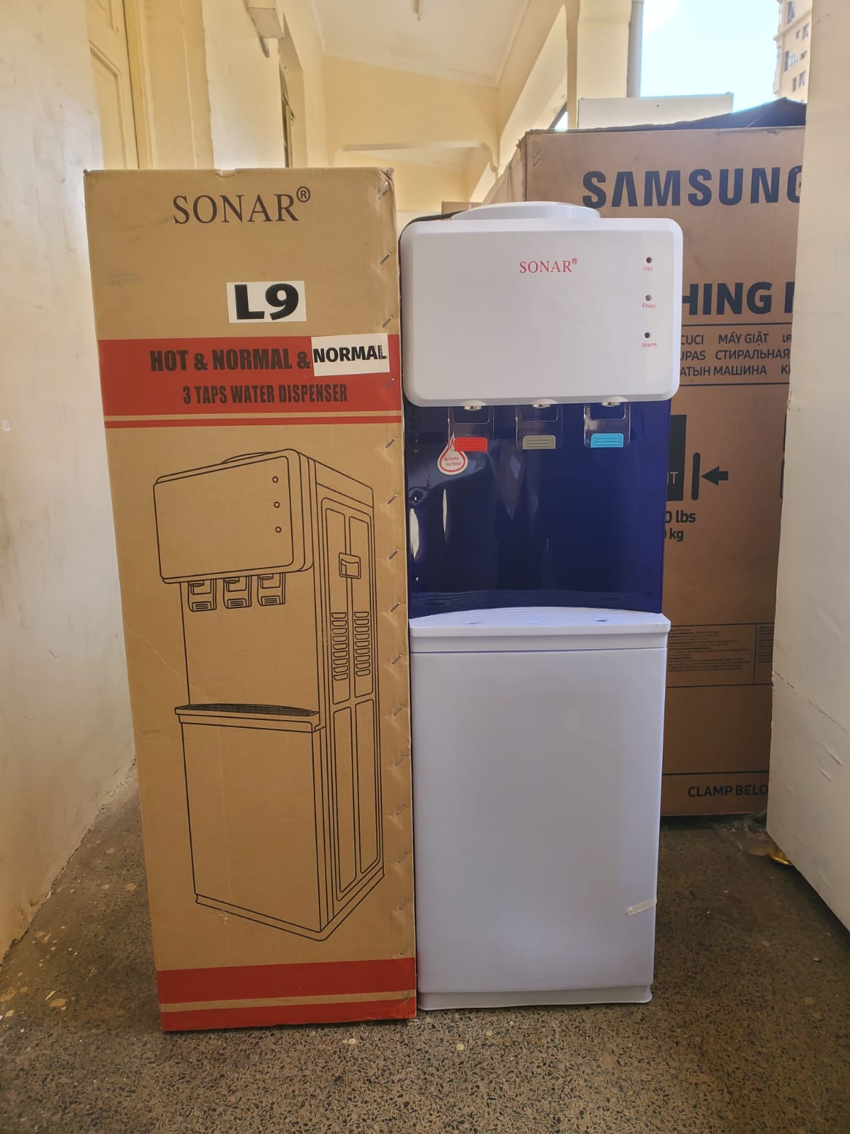 Sonar L9 Standing Water Dispenser (3 Taps) – convenience, style & performance in one!
☑️ 3 taps system – Hot, Cold & Normal water anytime
☑️ Fast heating & cooling for instant use
☑️ Modern standing d
