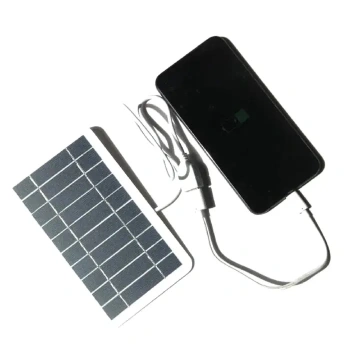 Solar Chargers Portable Solar Panel 5V 5W Portable Solar Panel With USB Safe Charging Stabilizer Battery Charger For Outdoor Camping Phone Charger