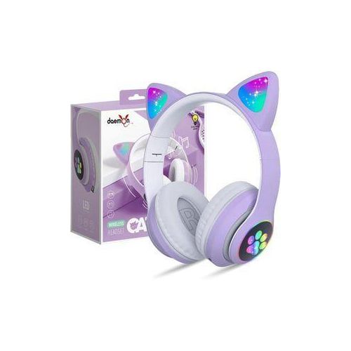 Fancy Wireless Headset Cat Ear 5.0 Bluetooth Headphones LED Flashing Light Sports And Leisure Earphones For Kids Gift