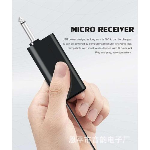 Professional Wireless Microphone VHF 2 Channel Mic