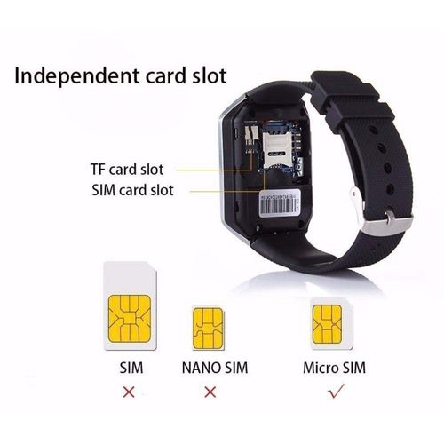 W-007 Smartwatch Phone with SIM Card Slot, Camera, Bluetooth, Touchscreen for Android Users