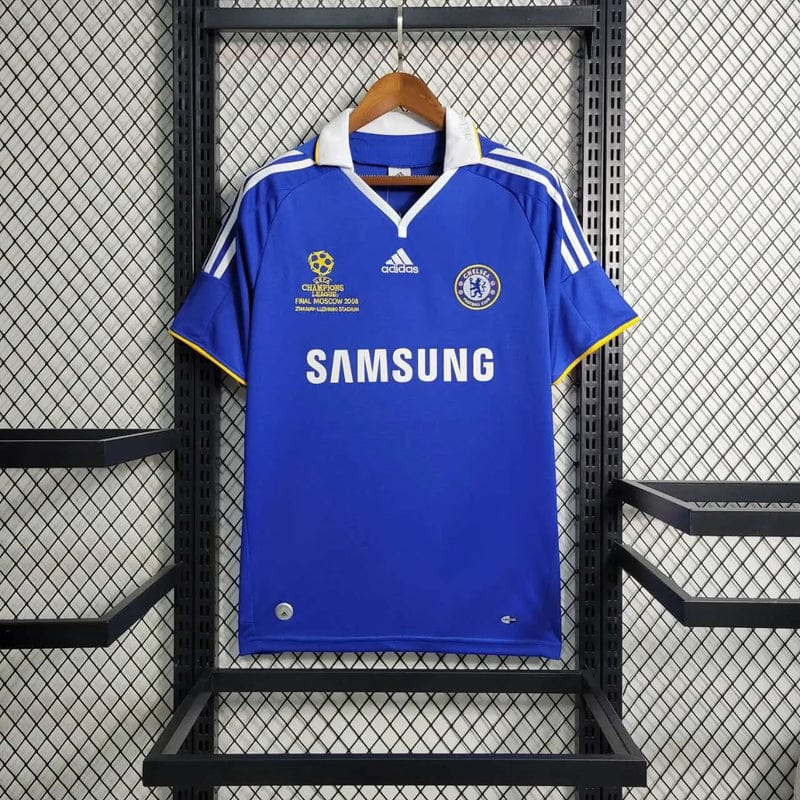 Original CHELSEA UCL FINAL 2008 Vintage Retro Kit Football Jersey ; Best Quality Chelsea Jersey Retro Kit