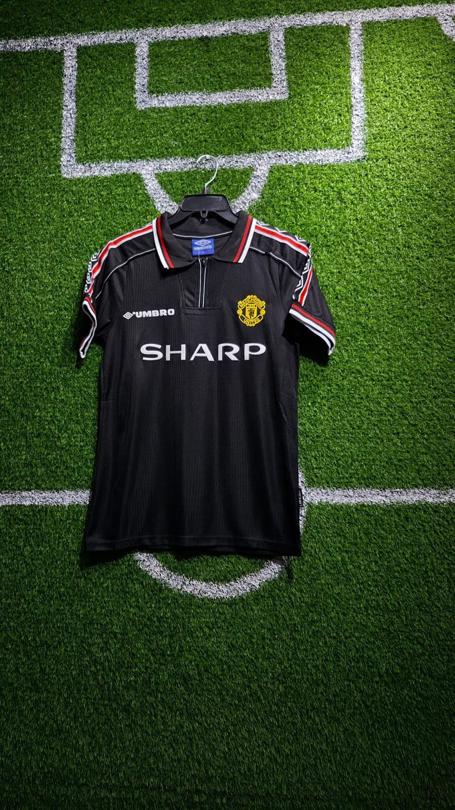 Original 98/99 MANCHESTER UNITED Black Third Vintage Retro Kit Football Jersey ; Best Quality Unisex Man U Jersey Retro Kit