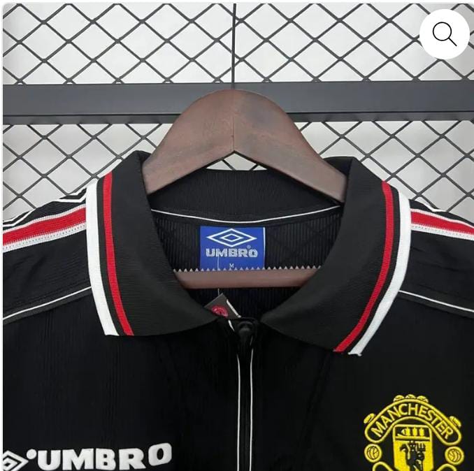 Original 98/99 MANCHESTER UNITED Black Third Vintage Retro Kit Football Jersey ; Best Quality Unisex Man U Jersey Retro Kit