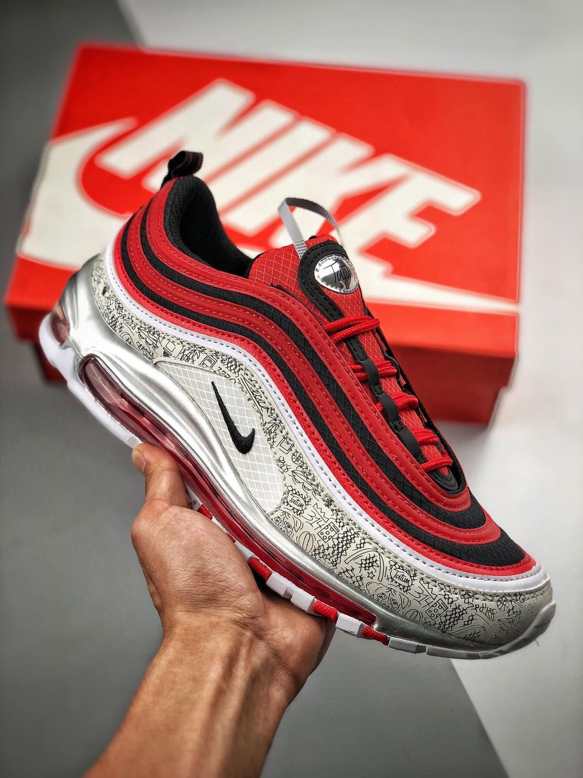 OFFER!! ORIGINAL AIR MAX 97 ''JAYSON TATUM'' Men Sneakers ;Authentic & Best Quality Men's Shoes/Women's Shoes Unisex Sneakers