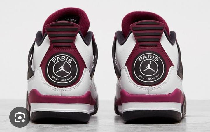 AUTHENTIC AIR JORDAN 4 RETRO PSG Sneakers, High Quality Fashion Men's Shoes J4 Sneakers