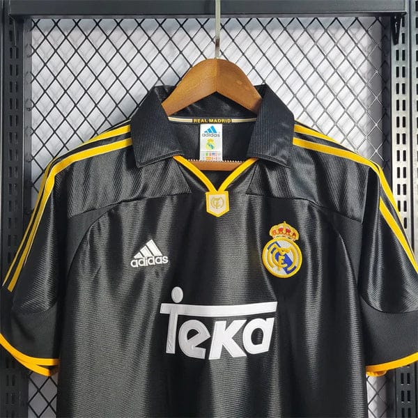 Original REAL MADRID HOME JERSEY- Classic Teka Black Edition Retro Kit Football Jersey ; Best Quality Unisex Real Madrid - Classic Teka Edition Jersey Retro Kit