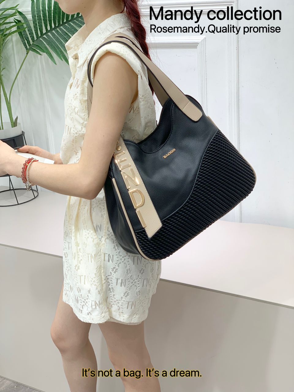New Arrivals. Mandy Collection Women’s Shoulder Handbag – Elegant Large Capacity Tote Bag with Zipper, Fashion PU Leather Ladies Bag
