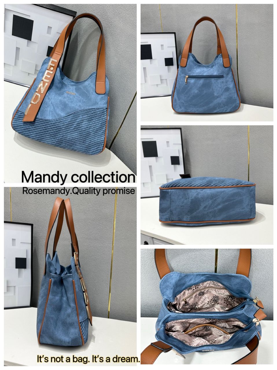 New Arrivals. Mandy Collection Women’s Shoulder Handbag – Elegant Large Capacity Tote Bag with Zipper, Fashion PU Leather Ladies Bag