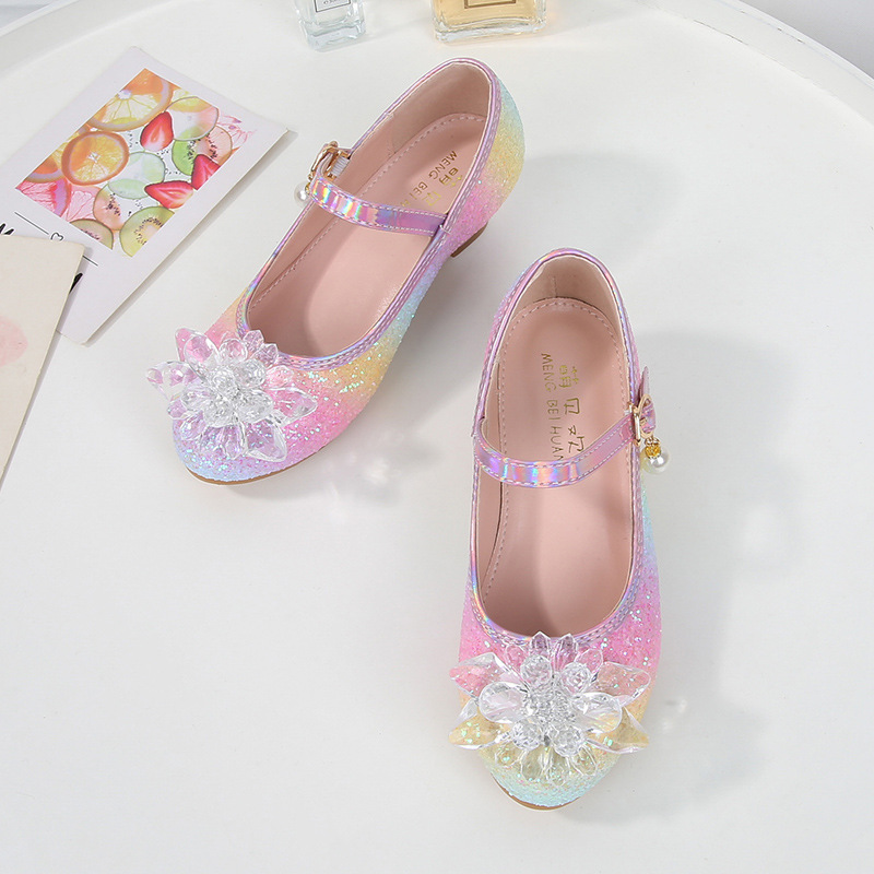 New girls' leather shoes, dress shoes, princess Mary Jane's wedding party, high-heeled shoes and performance shoes are suitable for daily casual birthday school parties and banquets.