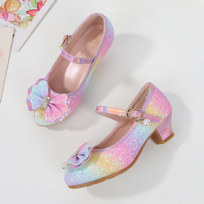 New girls' leather shoes, dress shoes, princess Mary Jane's wedding party, high-heeled shoes and performance shoes are suitable for daily casual birthday school parties and banquets.