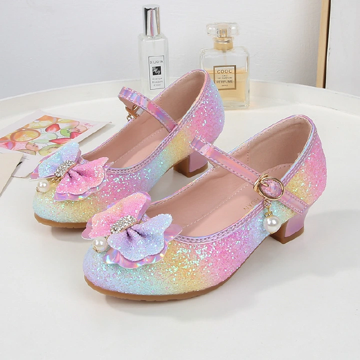 New girls' leather shoes, dress shoes, princess Mary Jane's wedding party, high-heeled shoes and performance shoes are suitable for daily casual birthday school parties and banquets.