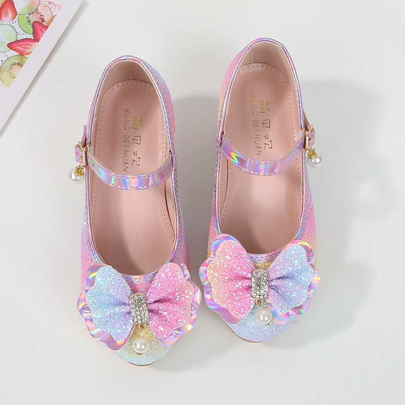 New girls' leather shoes, dress shoes, princess Mary Jane's wedding party, high-heeled shoes and performance shoes are suitable for daily casual birthday school parties and banquets.
