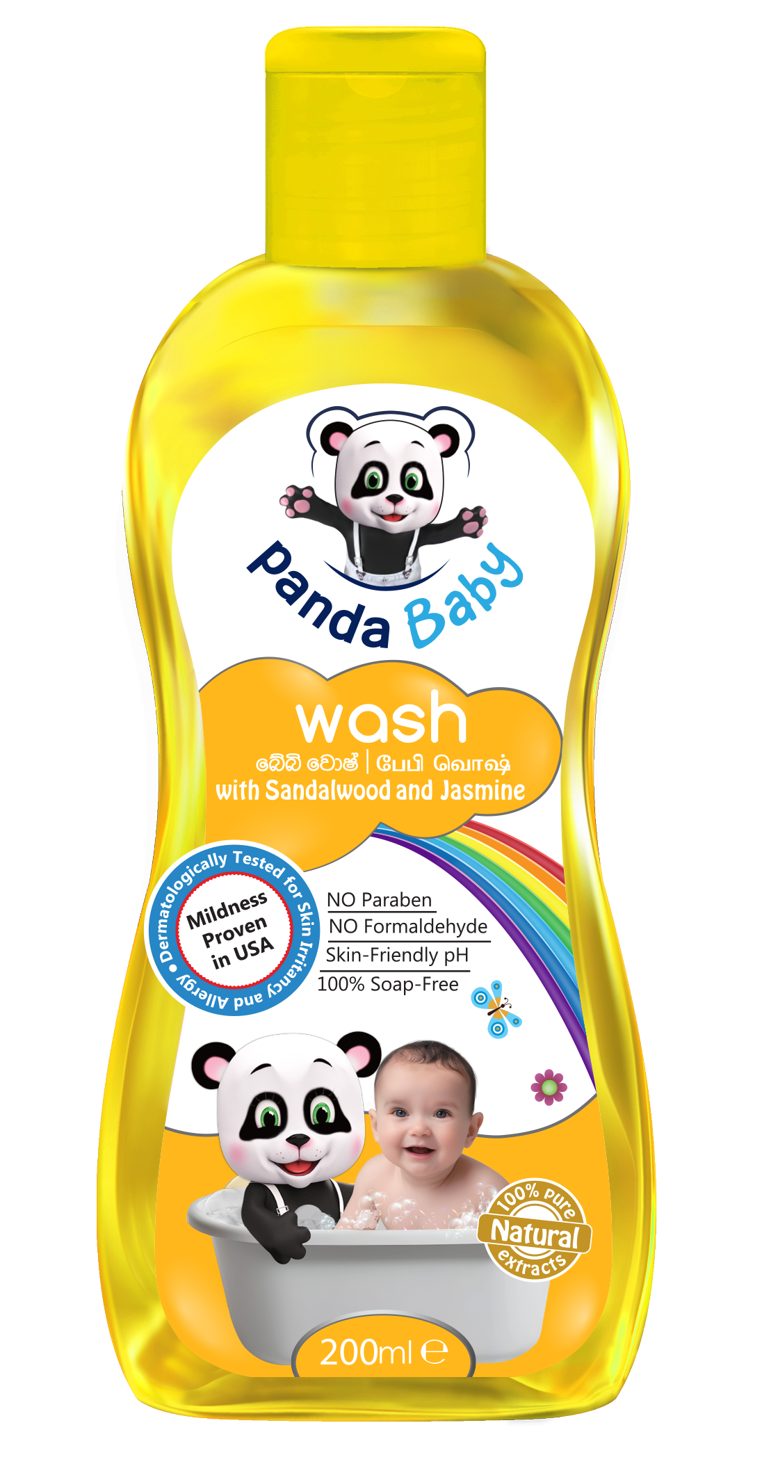 Panda Baby Wash -Sandalwood and Jasmine  -Gentle Moisturizing Care