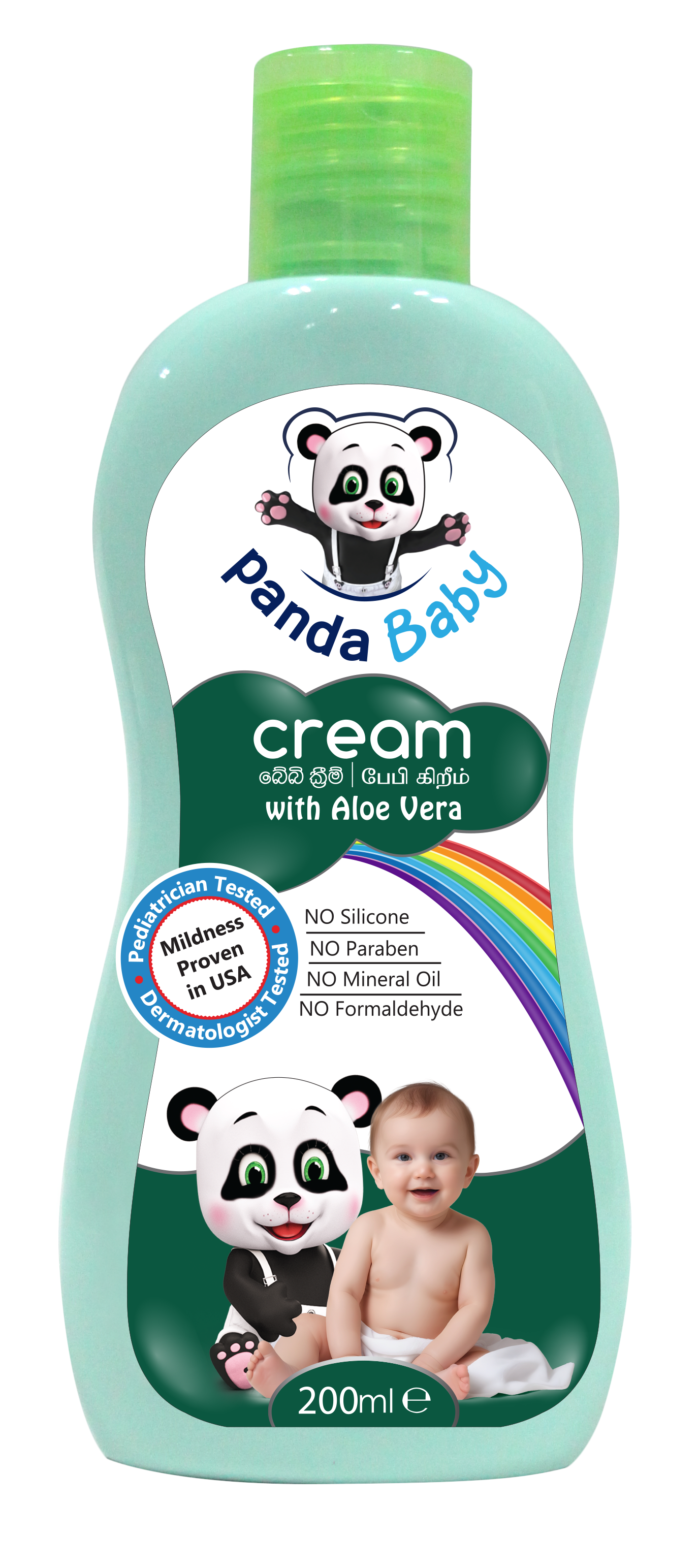 Panda Baby Cream with Aloe Vera- Nourishes, Hydrates and Softens your Baby’s Skin