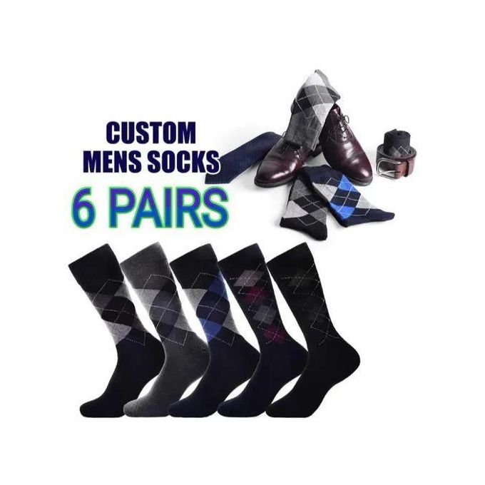6PCs Men's Official Socks - Assorted
