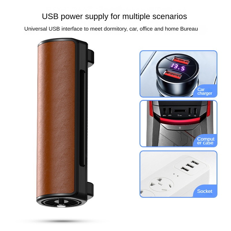 Creative New USB Car Seat Fan, Universal Rear Seat Headrest Fan for Car Backseat, Adjustable Backrest Mount Car Cooling Fan for Passengers, Quiet Auto Vehicle Fan with USB Plug-in