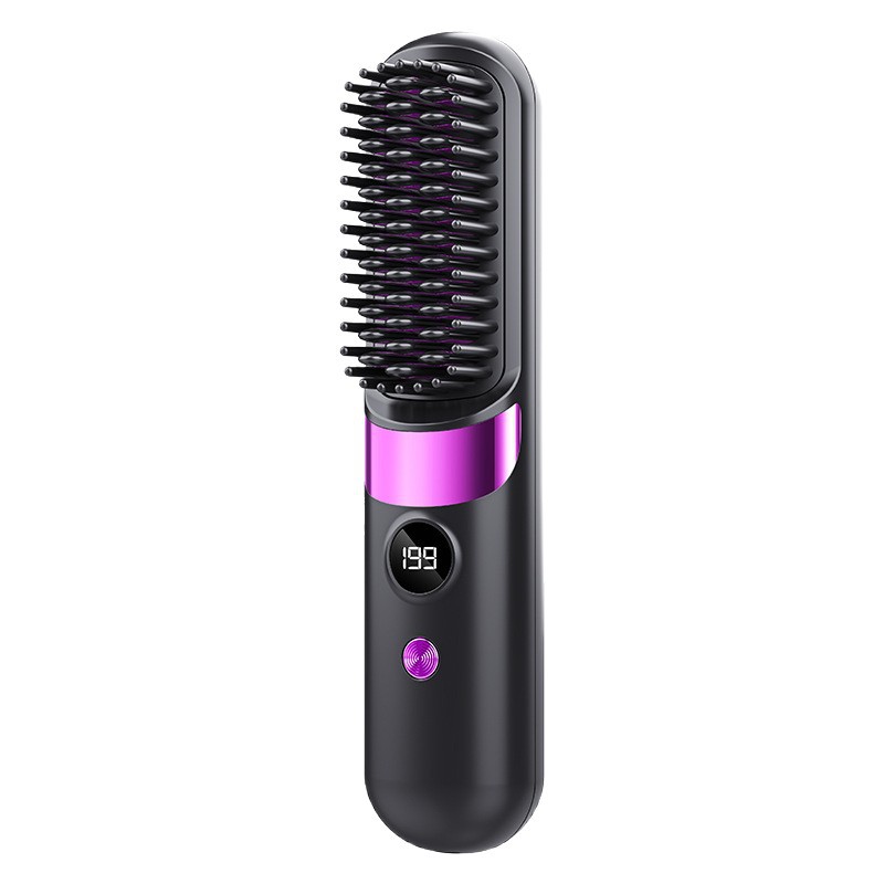 Cordless Heated Hair Straightener — 3-in-1 Dual-Purpose Straightening & Curling Iron, Ideal for Styling Bangs and Curls — Personal Hair Care Tool