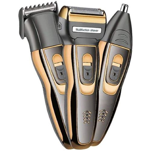 Geemy Rechargeable Hair Shaving Machine, Shaver- 3 In 1