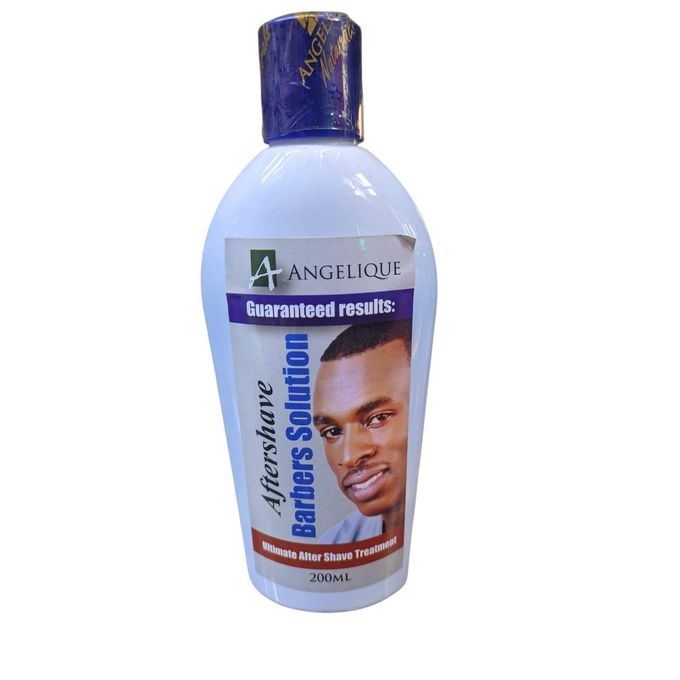 Angelique Aftershave Barber Solution 200ml Soothing Post Shave Lotion Anti Irritation Razor Bumps Relief Cooling Skin Repair Moisturizing Disinfecting Fresh Fragrance For Men Professional Barber Use