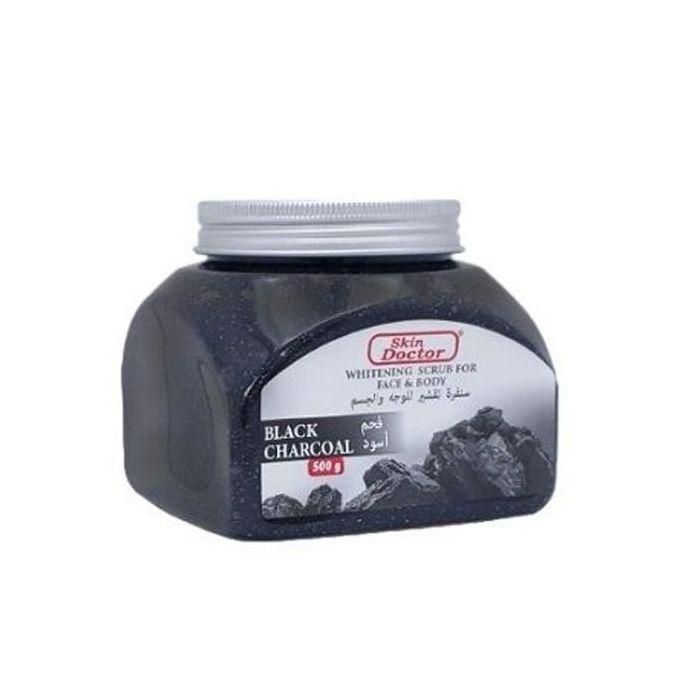 Skin Doctor Black Charcoal Face And Body Scrub 500g Deep Cleansing Exfoliating Acne Removal Oil Control Pore Minimizing Brightening Smooth Skin Dead Skin Remover For Men And Women All Skin Types