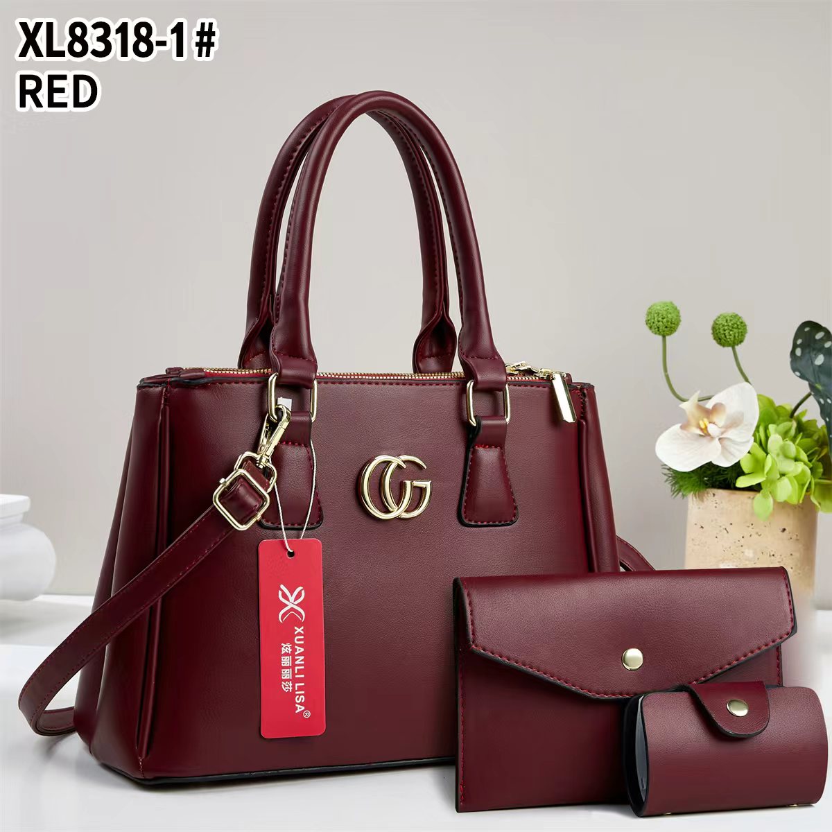 Ladies Tote Crossbody Sling Bag Stylish Fashion Handbag Shoulder Bag PU Leather Large Capacity Casual Travel Work Office Bag Durable Lightweight Multi Pocket Women Bag
