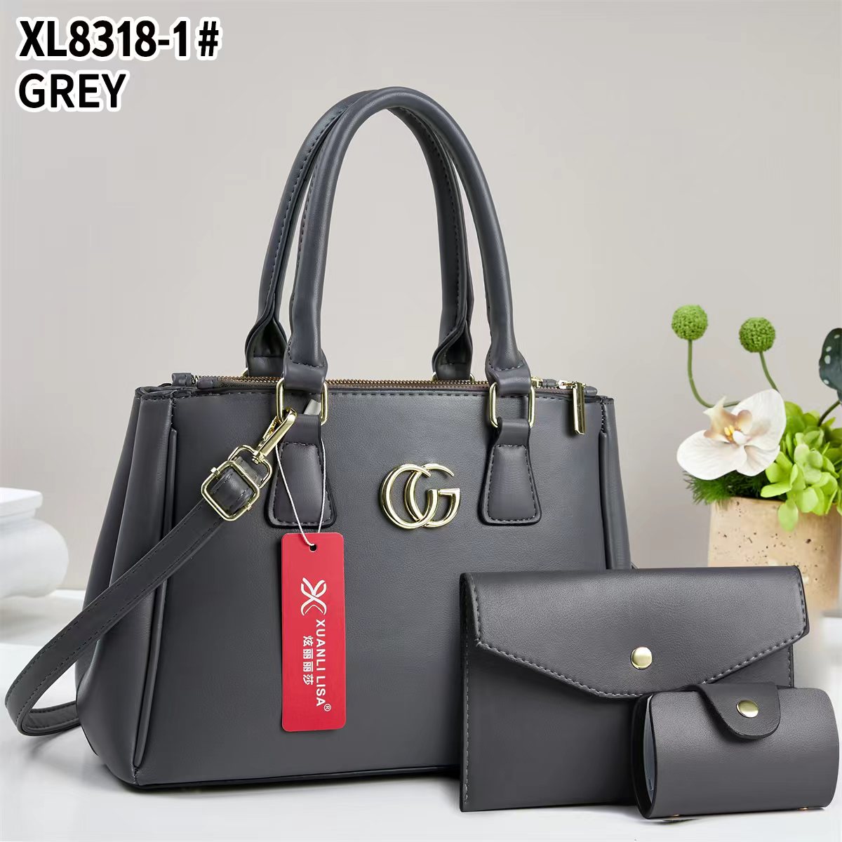 Ladies Tote Crossbody Sling Bag Stylish Fashion Handbag Shoulder Bag PU Leather Large Capacity Casual Travel Work Office Bag Durable Lightweight Multi Pocket Women Bag