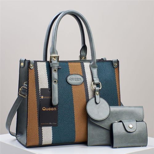 Ladies Tote Crossbody Sling Bag Stylish Fashion Handbag Shoulder Bag PU Leather Large Capacity Casual Travel Work Office Bag Durable Lightweight Multi Pocket Women Bag