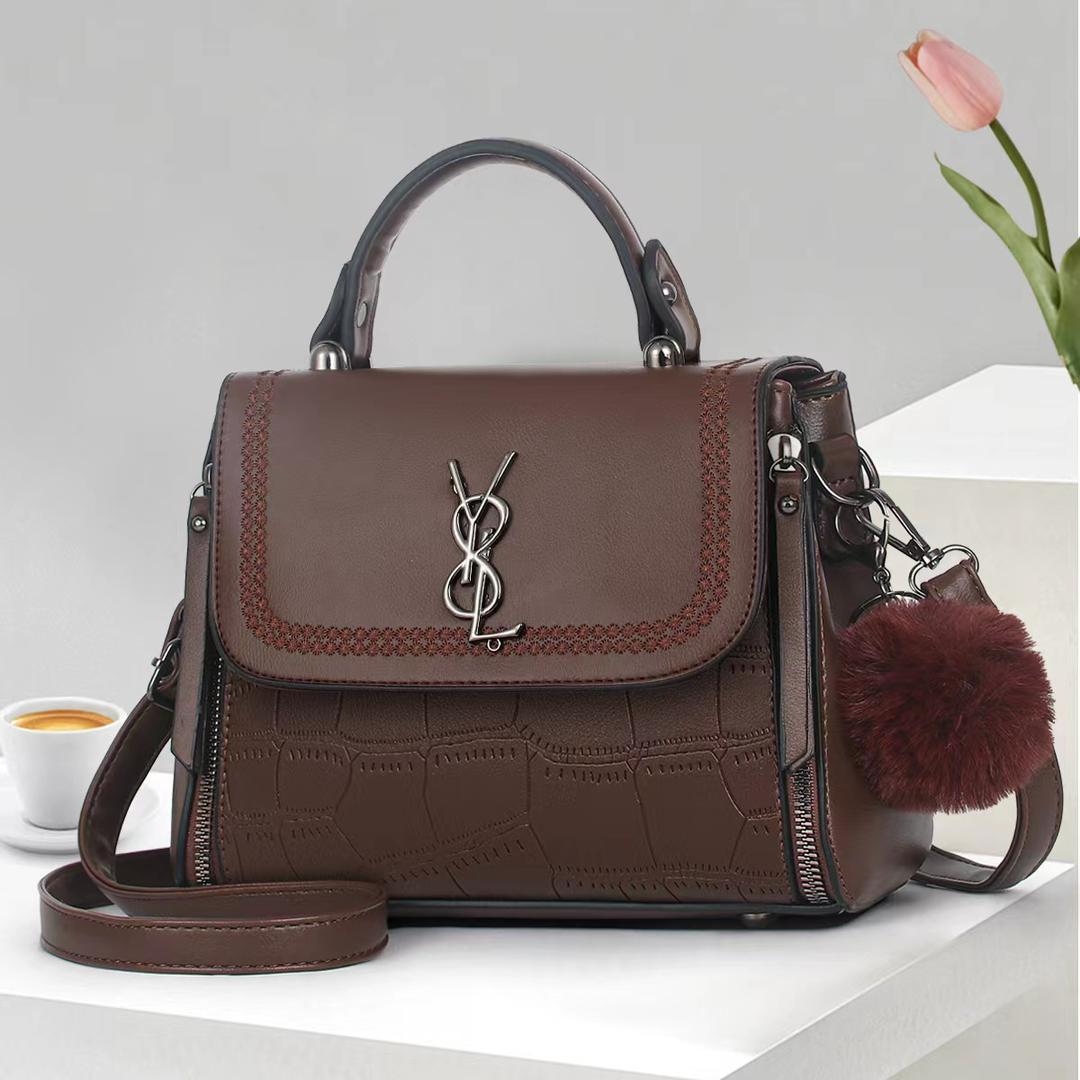 Ladies Tote Crossbody Sling Bag Stylish Fashion Handbag Shoulder Bag PU Leather Large Capacity Casual Travel Work Office Bag Durable Lightweight Multi Pocket Women Bag