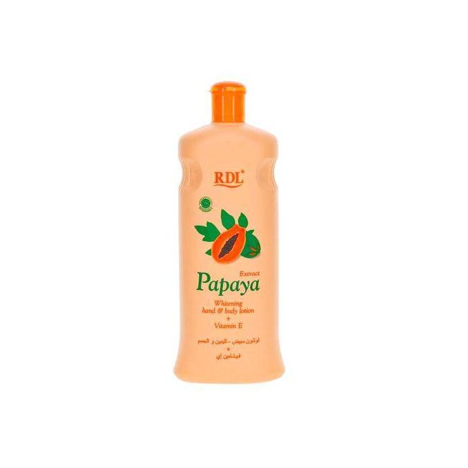 RDL Papaya Whitening Hand And Body Lotion With Vitamin E Brightening Moisturizing Smooth Skin Even Tone Hydrating Repair Glow Fast Absorbing Body Cream For Women And Men Daily Use All Skin Types