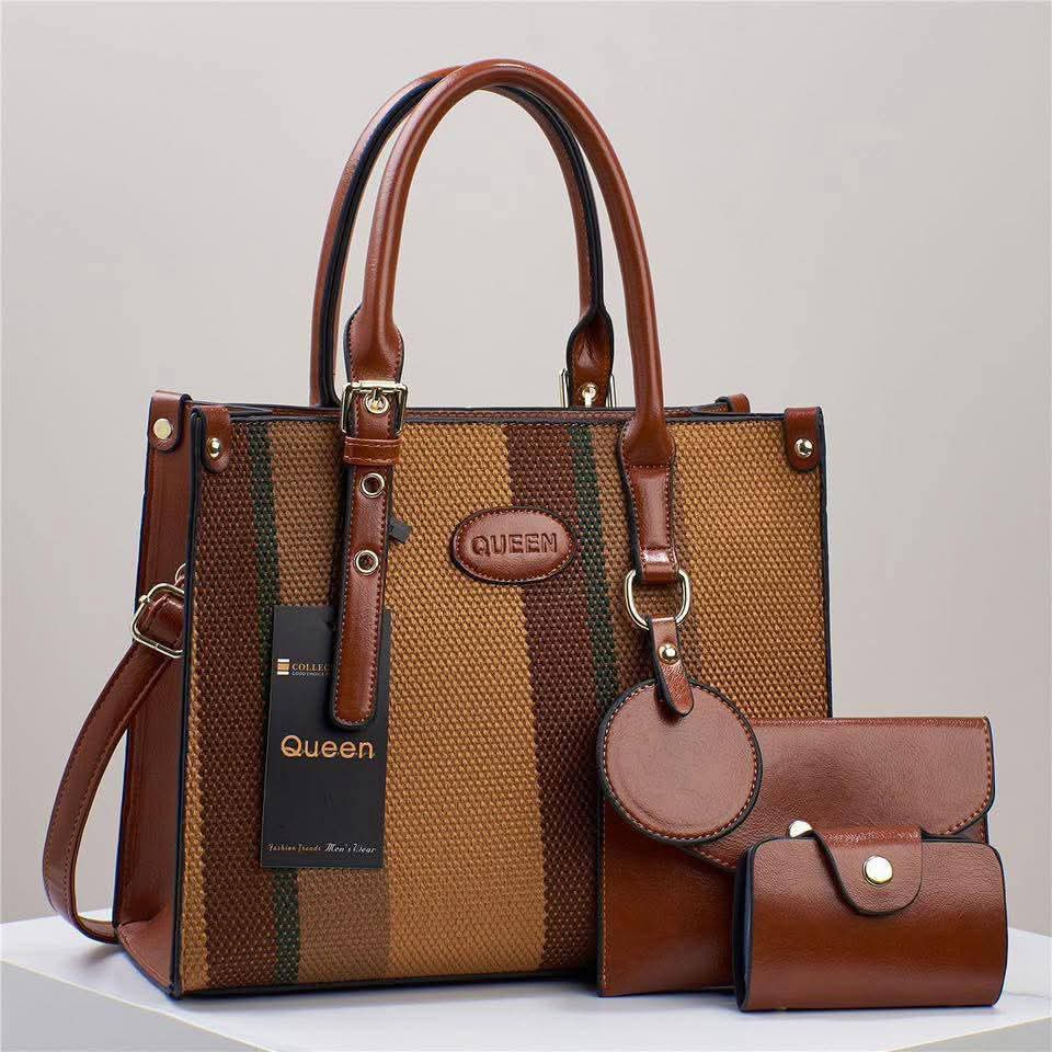Ladies Tote Crossbody Sling Bag Stylish Fashion Handbag Shoulder Bag PU Leather Large Capacity Casual Travel Work Office Bag Durable Lightweight Multi Pocket Women Bag