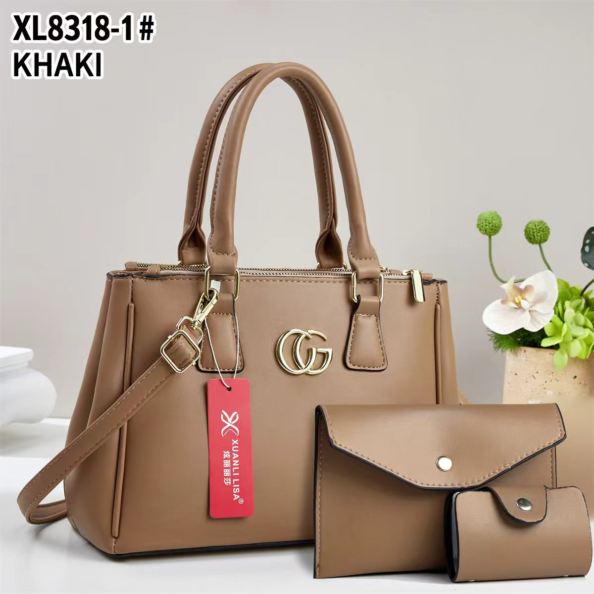 Ladies Tote Crossbody Sling Bag Stylish Fashion Handbag Shoulder Bag PU Leather Large Capacity Casual Travel Work Office Bag Durable Lightweight Multi Pocket Women Bag