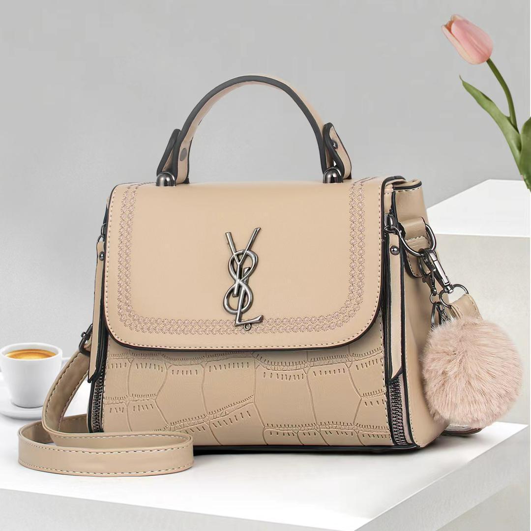 Ladies Tote Crossbody Sling Bag Stylish Fashion Handbag Shoulder Bag PU Leather Large Capacity Casual Travel Work Office Bag Durable Lightweight Multi Pocket Women Bag