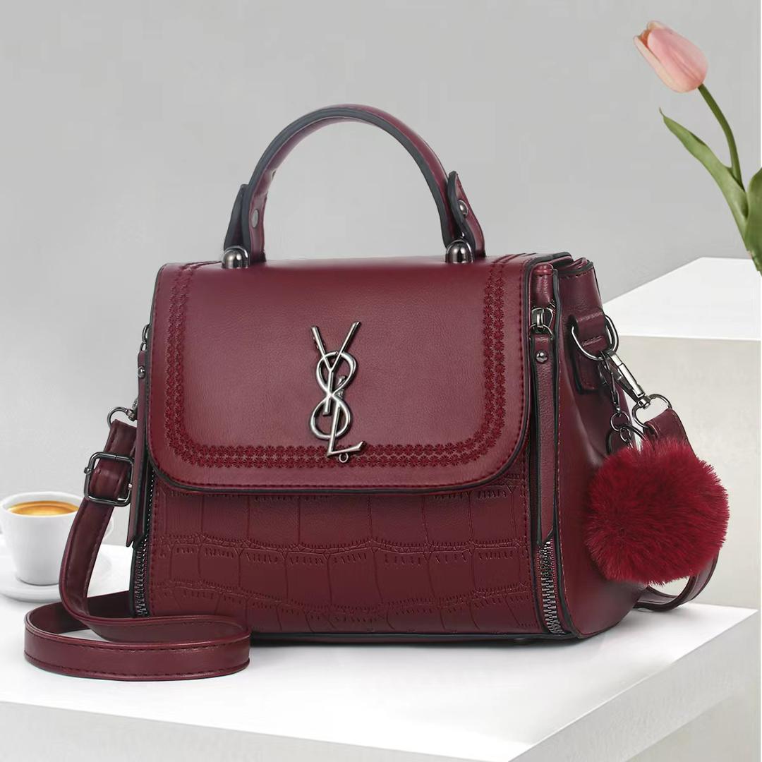 Ladies Tote Crossbody Sling Bag Stylish Fashion Handbag Shoulder Bag PU Leather Large Capacity Casual Travel Work Office Bag Durable Lightweight Multi Pocket Women Bag