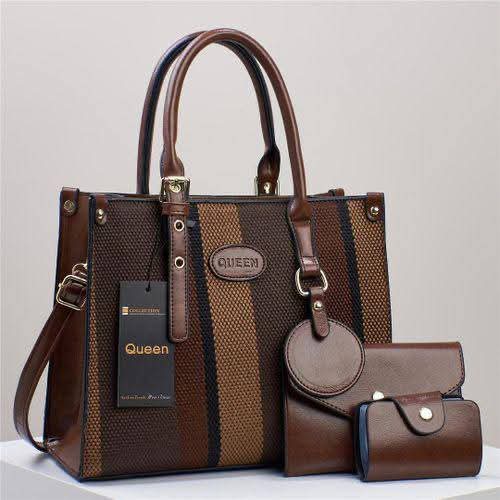 Ladies Tote Crossbody Sling Bag Stylish Fashion Handbag Shoulder Bag PU Leather Large Capacity Casual Travel Work Office Bag Durable Lightweight Multi Pocket Women Bag