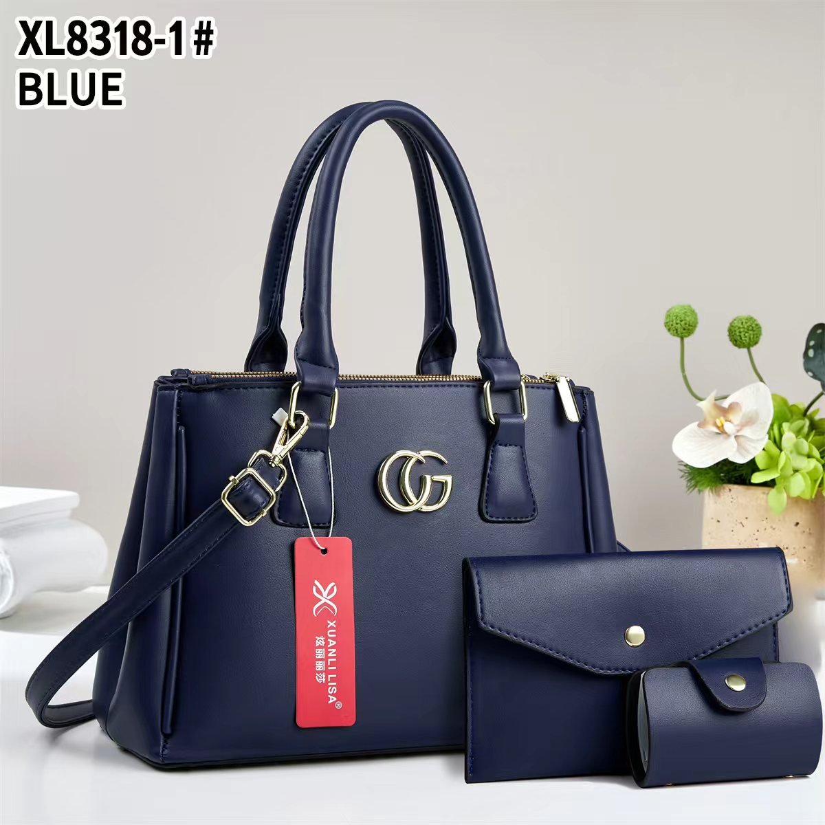 Ladies Tote Crossbody Sling Bag Stylish Fashion Handbag Shoulder Bag PU Leather Large Capacity Casual Travel Work Office Bag Durable Lightweight Multi Pocket Women Bag