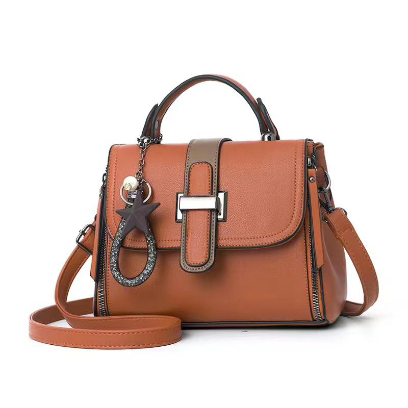 Ladies Tote Crossbody Sling Bag Stylish Fashion Handbag Shoulder Bag PU Leather Large Capacity Casual Travel Work Office Bag Durable Lightweight Multi Pocket Women Bag