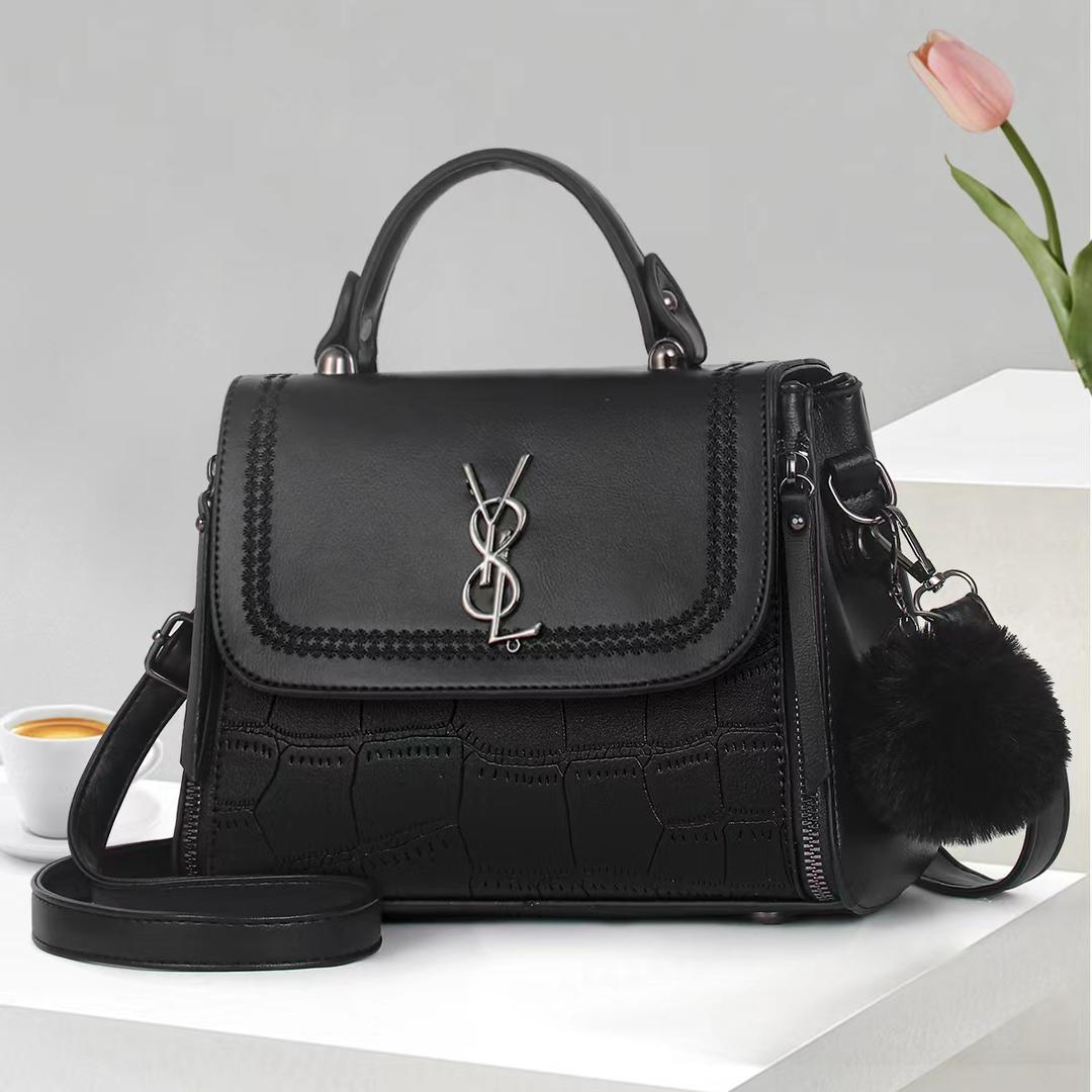 Ladies Tote Crossbody Sling Bag Stylish Fashion Handbag Shoulder Bag PU Leather Large Capacity Casual Travel Work Office Bag Durable Lightweight Multi Pocket Women Bag