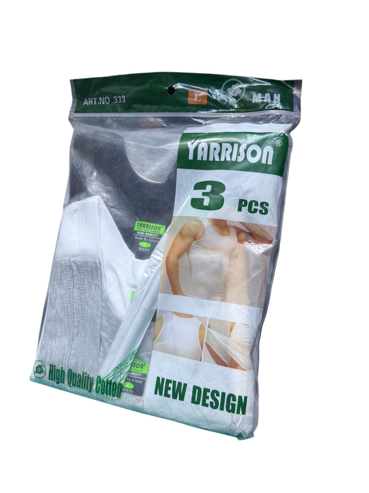 3pack Men Assorted Men 100% Cotton Vests