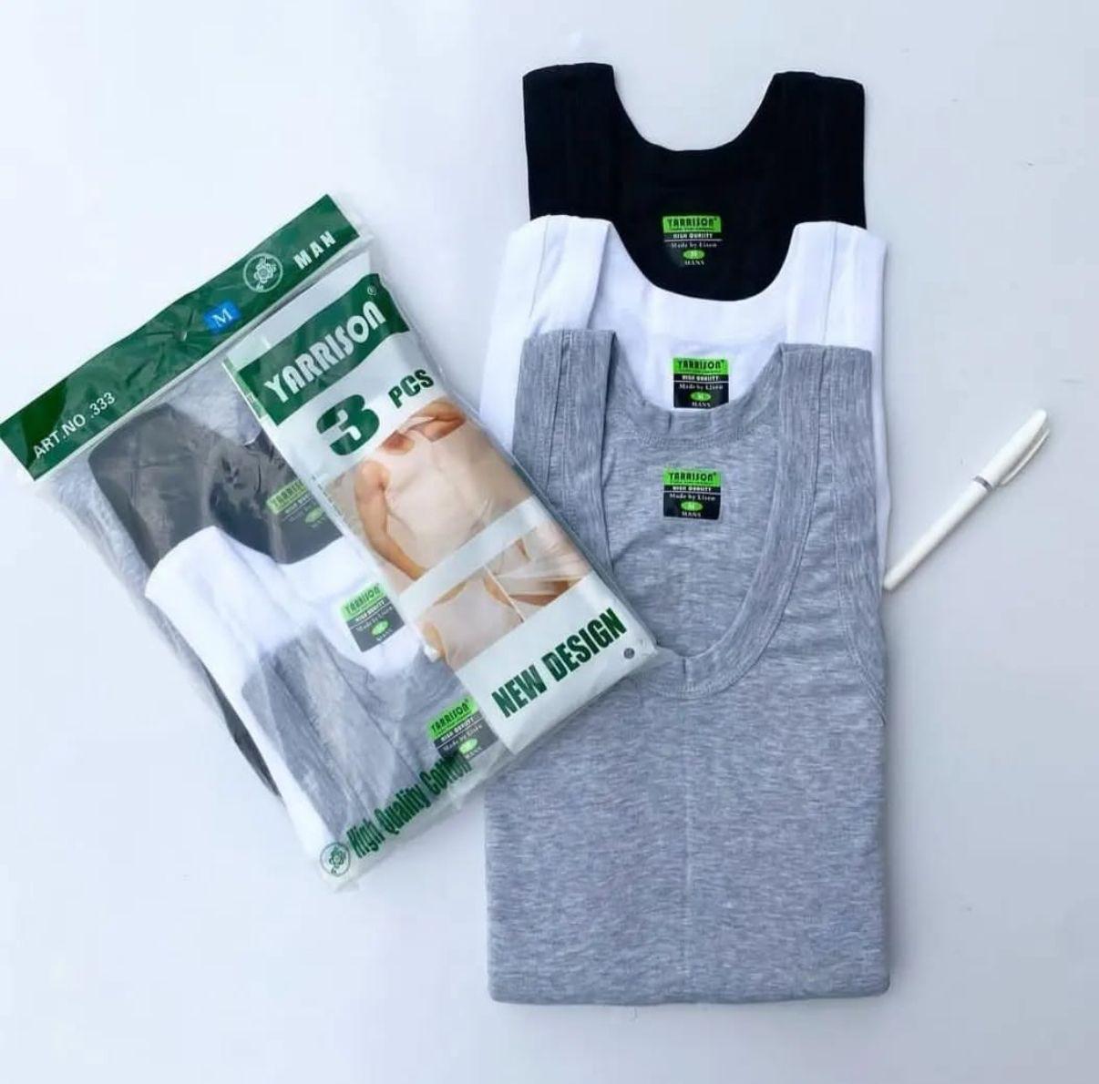 Assorted colors cotton pack of 3 vests
