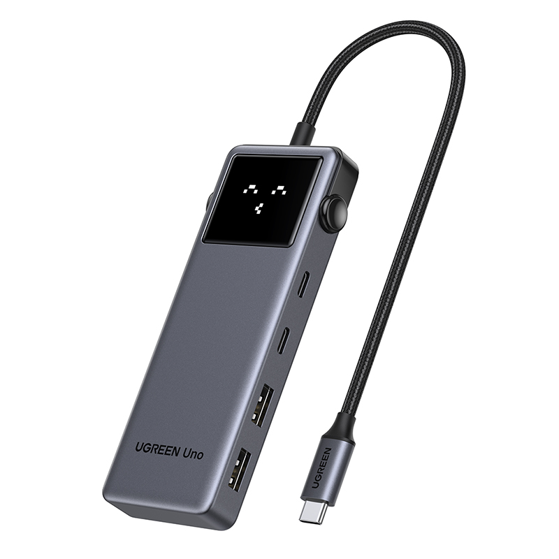UGREEN CM888 6-in-1 USB-C Docking Station – 2× USB-A 3.2, 2× USB-C 3.2 Gen 2 (Data), HDMI, 100W PD Charging, High-Speed Hub, Compact Plug & Play Adapter