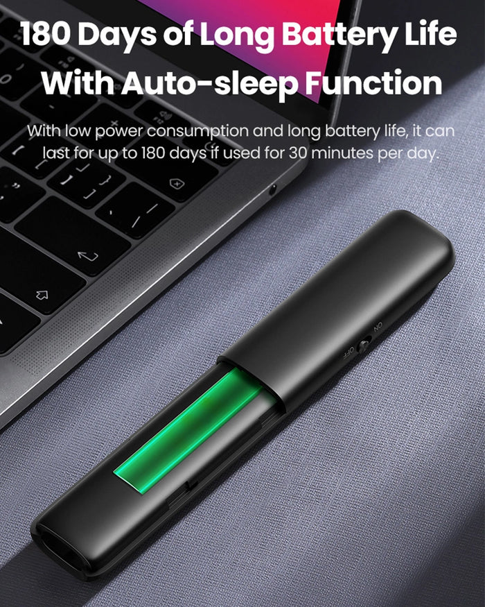 UGREEN LP479 Wireless Presenter UG-50654 – with Red Laser Pointer, USB 2.4GHz Remote Control, Plug & Play Presentation Clicker for PowerPoint & Keynote
